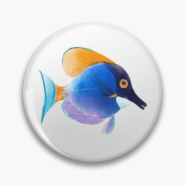 Item preview, Watercolor of Powdered Blue Tang  designed and sold by TrevorIrvin.
