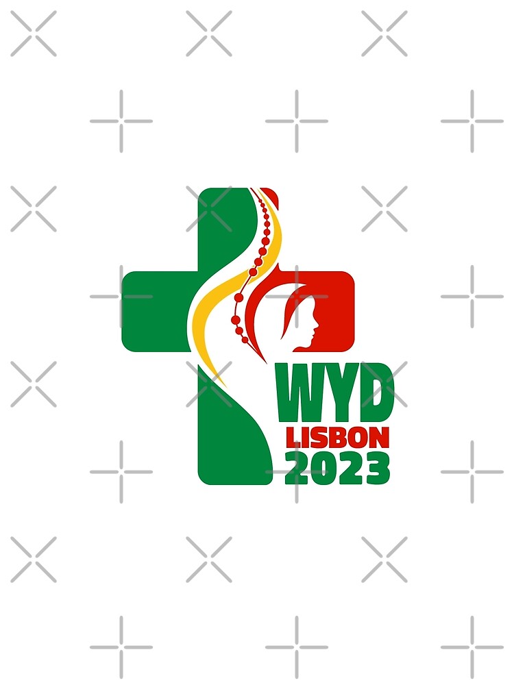 "WYD World Youth Day Lisbon 2023 official logo" Tshirt by superpixus
