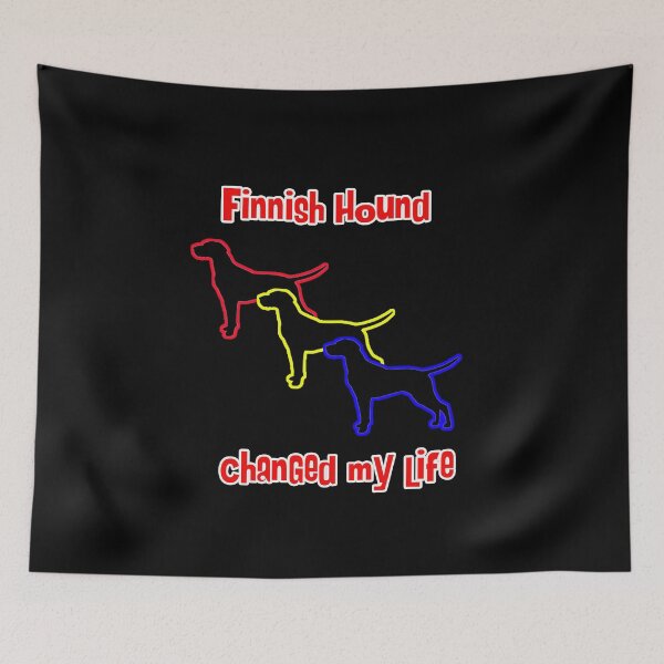 Item preview, Finnish Hound Changed my Life - Dog Art dogs Silhouette - pet designed and sold by Coolstuff4you71.