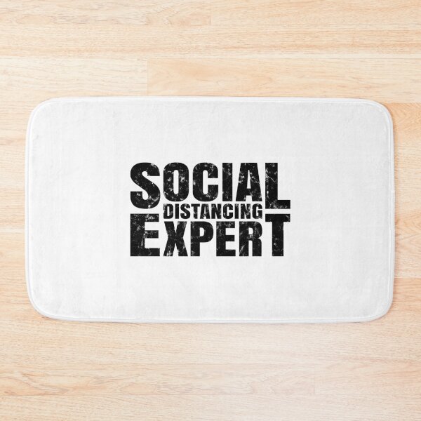 Item preview, social distancing expert, social distancing 2021, funny social distancing quotes, anti social, anti social 2021  designed and sold by T-DESIGNEDZ.