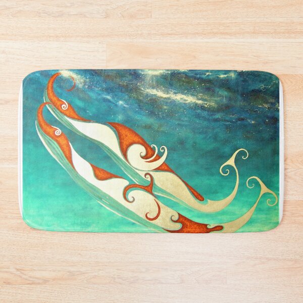 Item preview, Abstract Dolphins in Love designed and sold by Malc Sutherland.