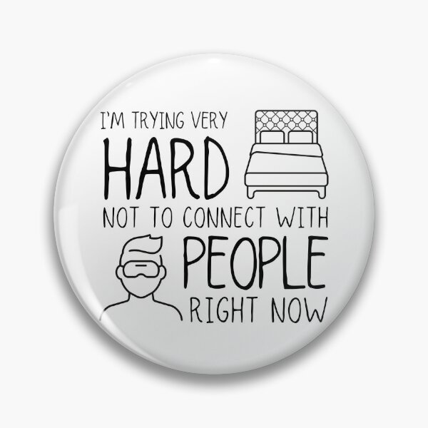 Item preview, Trying Not to Connect with People - David Rose designed and sold by cuteCREEPshop.