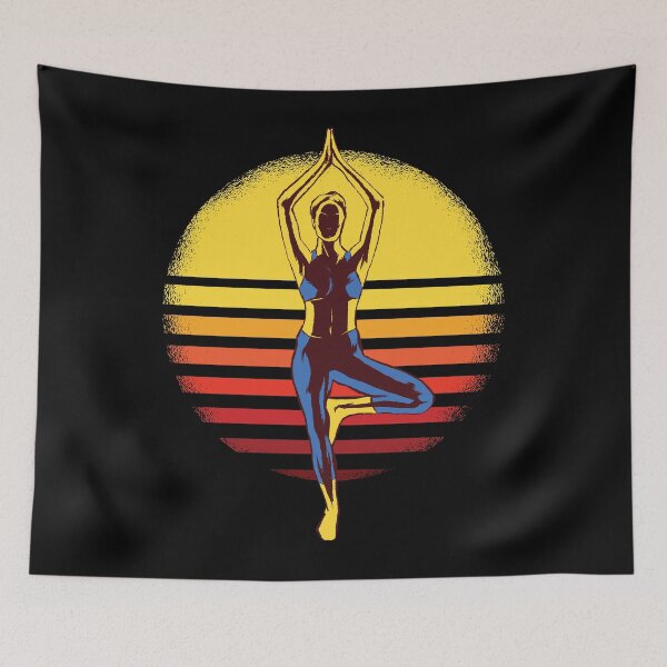 Item preview, Vintage Tree Yoga Pose Art designed and sold by . JustBeUnique ..