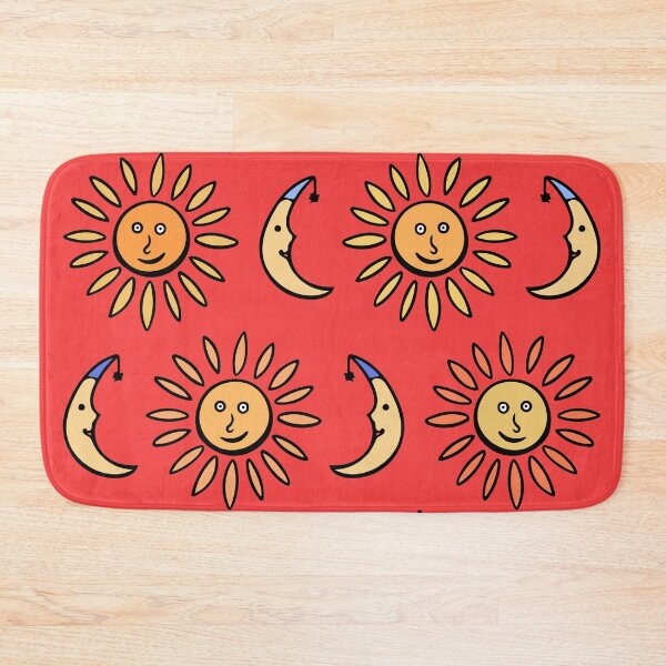 Item preview, Cute Sun and Moon Pattern (red) designed and sold by Davey's Designs.