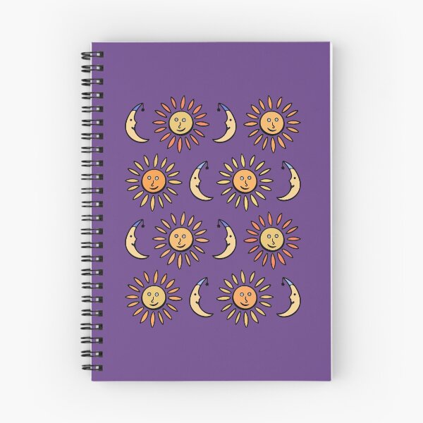 Item preview, Cute Sun and Moon Pattern (purple) designed and sold by Davey's Designs.