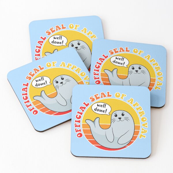 Item preview, Seal of Approval - Cute baby seal  designed and sold by Happy Puppy Print On Demand.