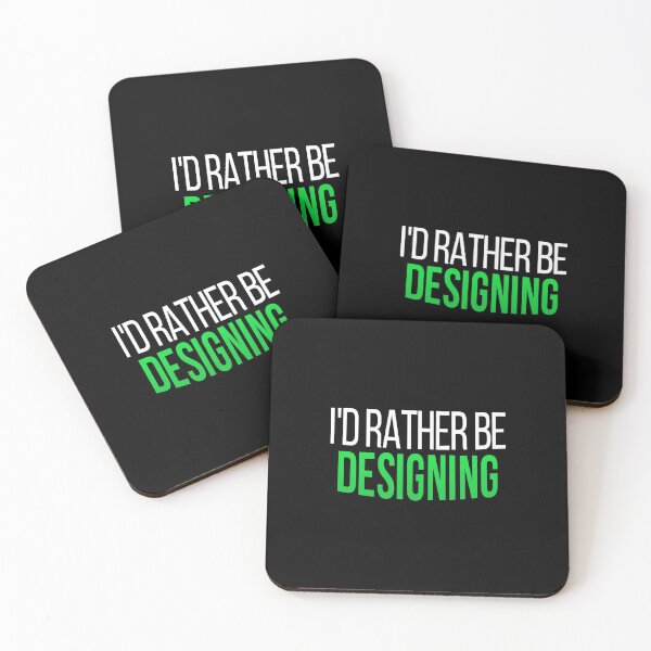 Item preview, I'd Rather Be Designing, Graphic Design Freelancer designed and sold by Vitrina ⭐⭐⭐⭐⭐.