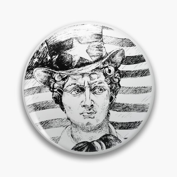 Item preview, David statue and USA attribute designed and sold by CatMadePattern.