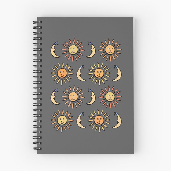 Item preview, Cute Sun and Moon Pattern (grey) designed and sold by Davey's Designs.