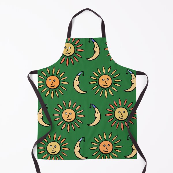 Item preview, Cute Sun and Moon Pattern (green) designed and sold by Davey's Designs.