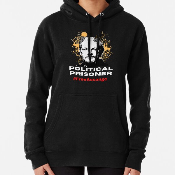 Political prisoner free assange Pullover Hoodie