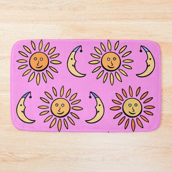 Item preview, Cute Sun and Moon Pattern (pink) designed and sold by Davey's Designs.