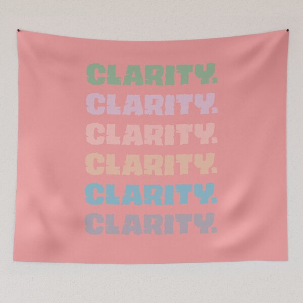 Item preview, Clarity motivation word gift for mum sister and wife - digital illustration designed and sold by OMCreative.