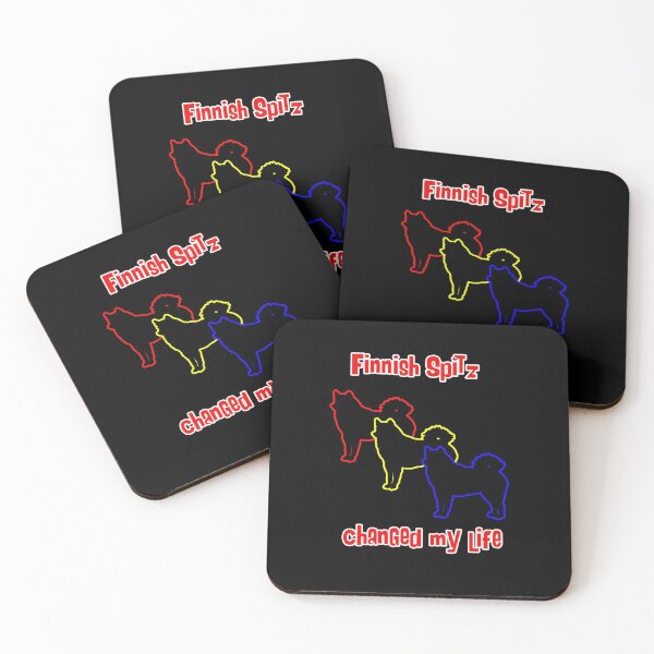 Item preview, Finnish Spitz Changed my Life - Dog Art dogs Silhouette - pet designed and sold by Coolstuff4you71.