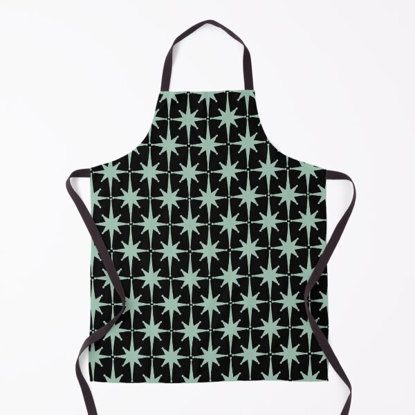 Item preview, Atomic Age 1950s Midcentury Modern Starburst Pattern in Black and 50s Mint designed and sold by kierkegaard.