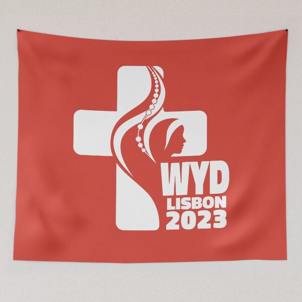 Item preview, WYD World Youth Day Lisbon 2023 official logo red designed and sold by superpixus.