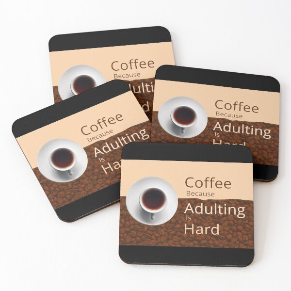 Item preview, Coffee Because Adulting is Hard (Coffee beans) designed and sold by devilmaycorp.