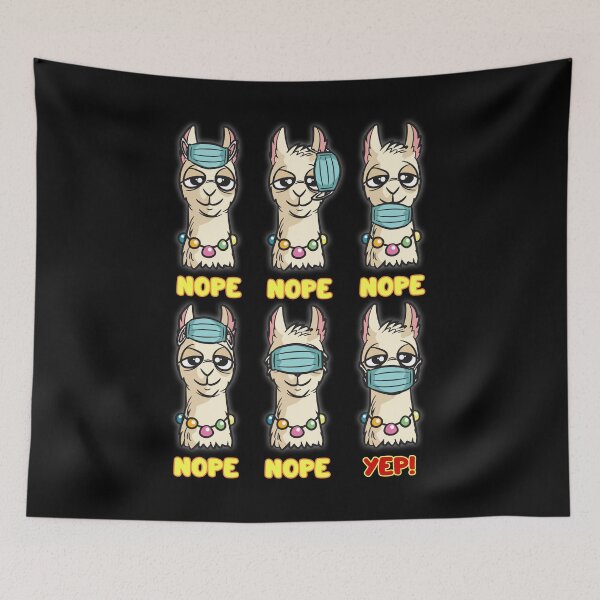 Item preview, Facemask Llama designed and sold by Moonpie90.