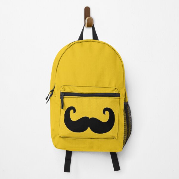 Item preview, Black Moustache on a yellow background designed and sold by Digibee.