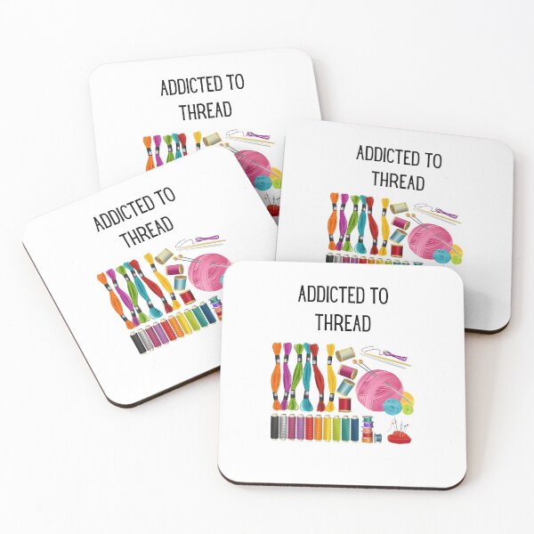 Item preview, Funny Sewing Gifts - Addicted To Thread designed and sold by WUOdesigns.