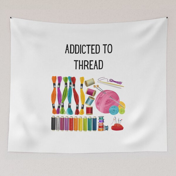 Item preview, Funny Sewing Gifts - Addicted To Thread designed and sold by WUOdesigns.