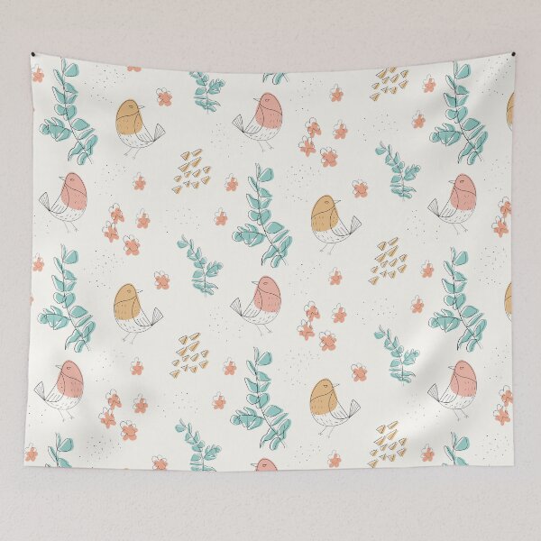 Item preview, Flower Birds designed and sold by Roseanne Durnford.