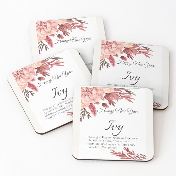 Item preview, Happy New Year Ivy. Personalized gift designed and sold by amrmab.