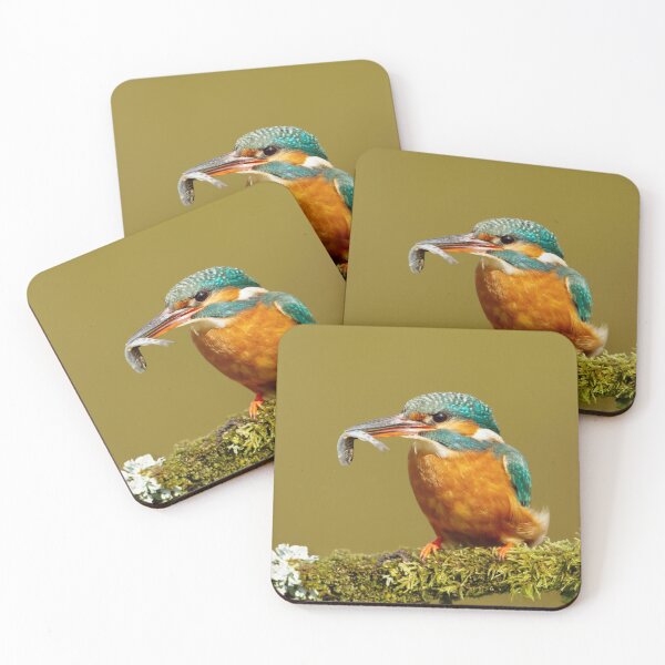 Item preview, Kingfisher with a fish in the beak designed and sold by dgwildlife.