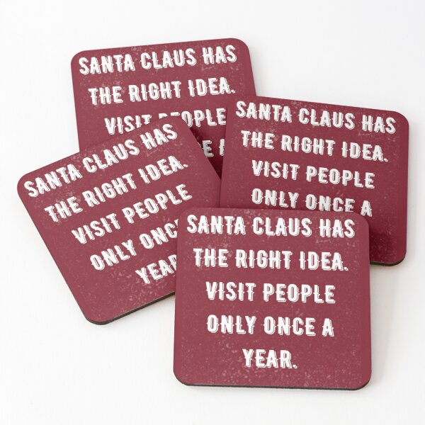 Item preview, Santa Christmas holiday funny quote designed and sold by MynameisRafe.