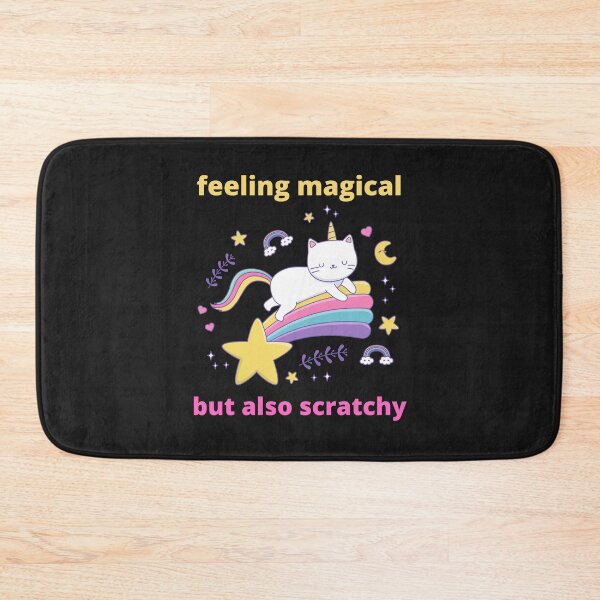 Item preview, Feeling magical but also scratchy unicorn cat gift designed and sold by Krafty  Arts Studio.