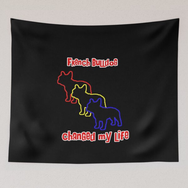 Item preview, French Bulldog Changed my Life - Dog Art dogs Silhouette - pet designed and sold by Coolstuff4you71.