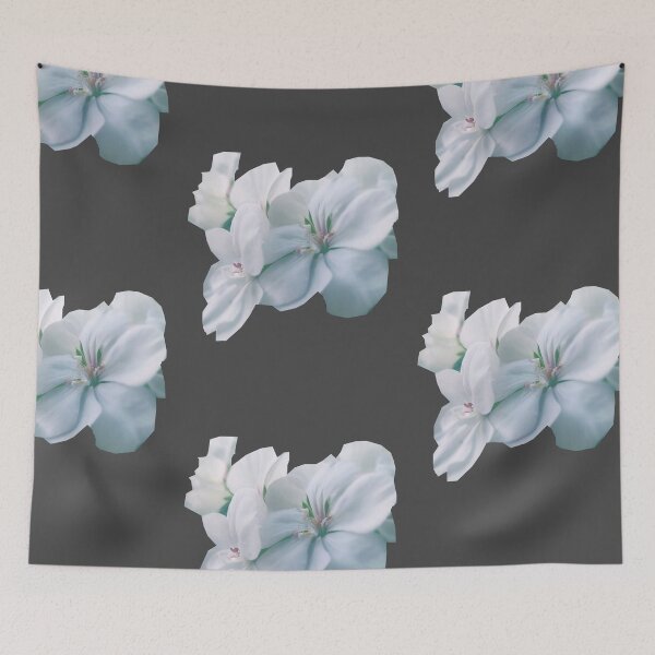 Item preview, Light Blue With White Hue Wild Peaceful Flower designed and sold by FarzT.