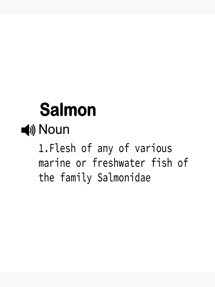 "funny Definitions Fish Salmon definition/ for students/ teacher