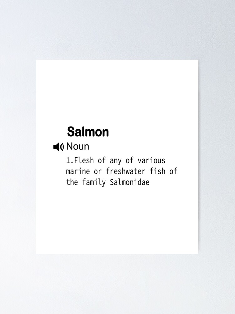 "funny Definitions Fish Salmon definition/ for students/ teacher