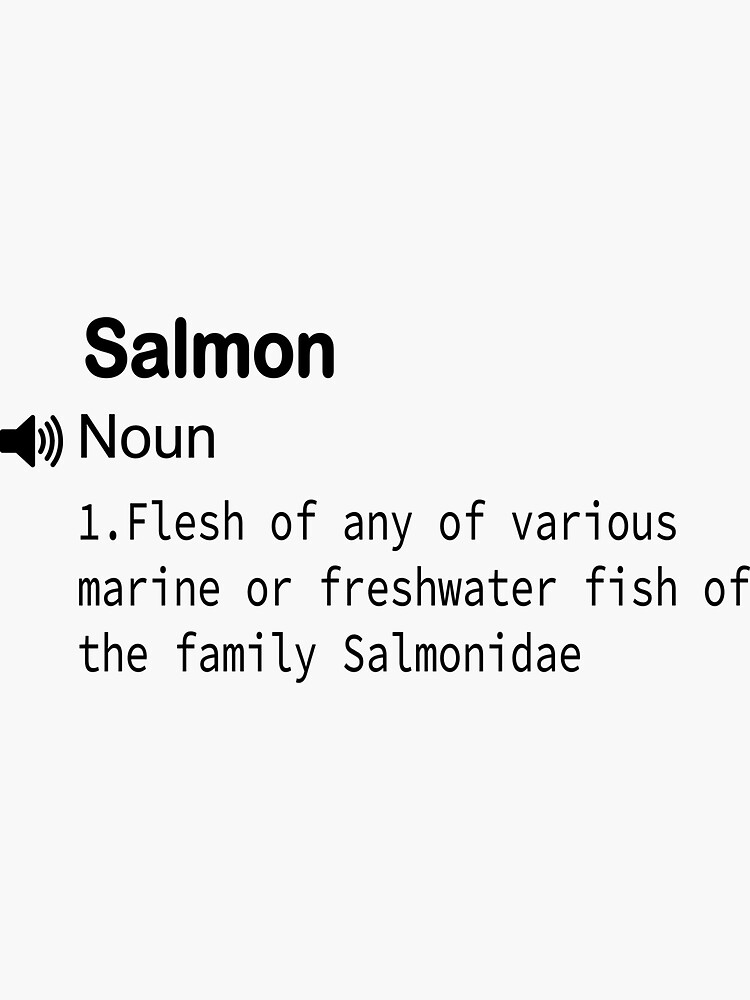 "funny Definitions Fish Salmon definition/ for students/ teacher