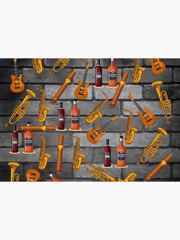 Jazz whiskey and cigars pattern by ds-4