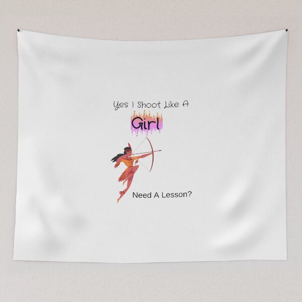 Item preview, Yes I Shoot Like A Girl Need A Lesson? designed and sold by piskwi.