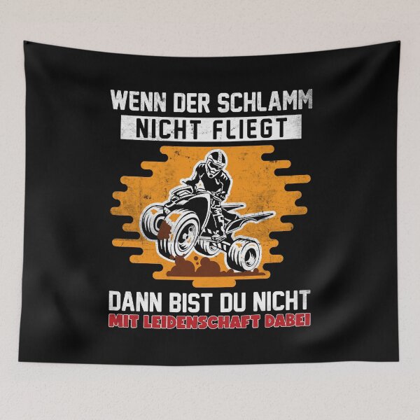 Item preview, Quad offroad saying when mud flies - biker quad rider designed and sold by Lenny Stahl.