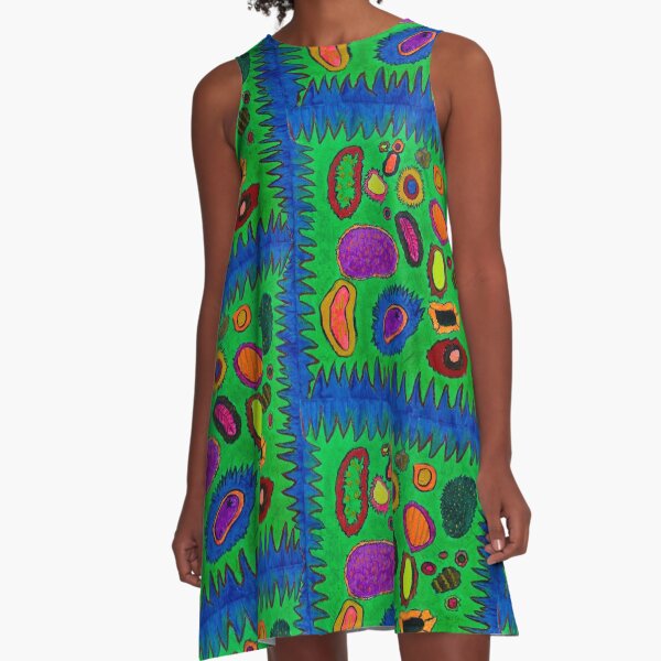 Yayoi Abstract Space A-Line Dress