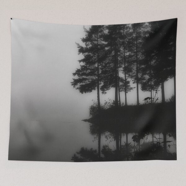 Item preview, Mystical Black and white landscape designed and sold by Digibee.