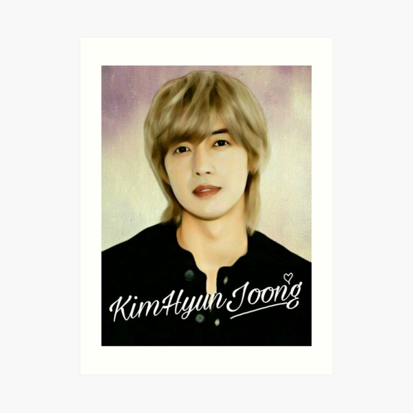 Kim Hyun joong portrait Art Print