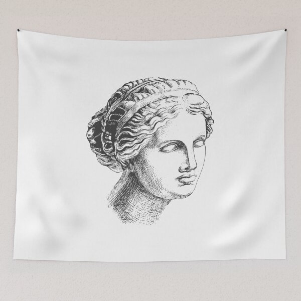 Item preview, Aphrodite head greek sculpture designed and sold by CatMadePattern.