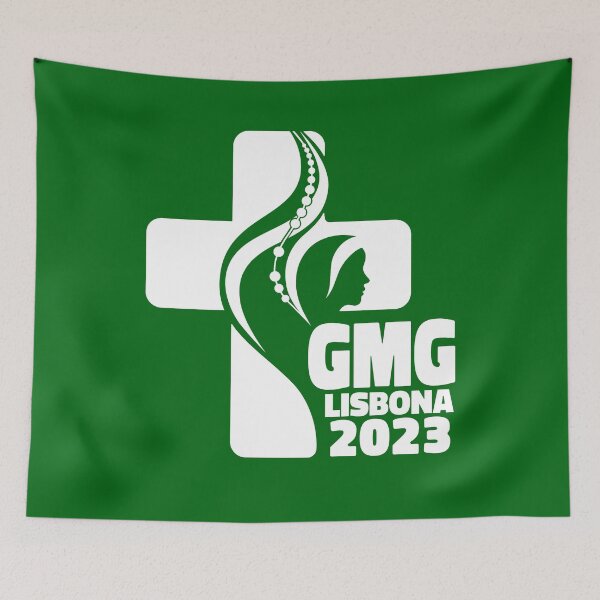 Item preview, GMG World Youth Day Lisbon 2023 official logo green designed and sold by superpixus.