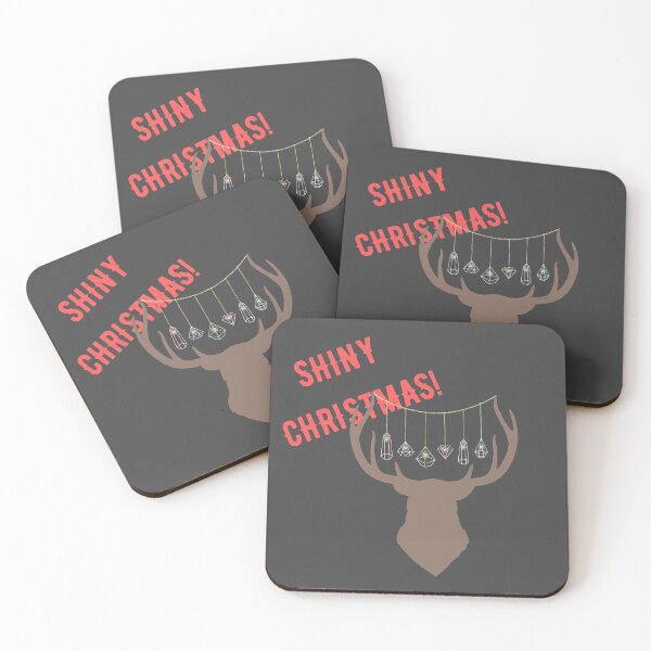 Item preview, Crystal Santa's Reindeer (red) / charcoal designed and sold by awesomecrystals.
