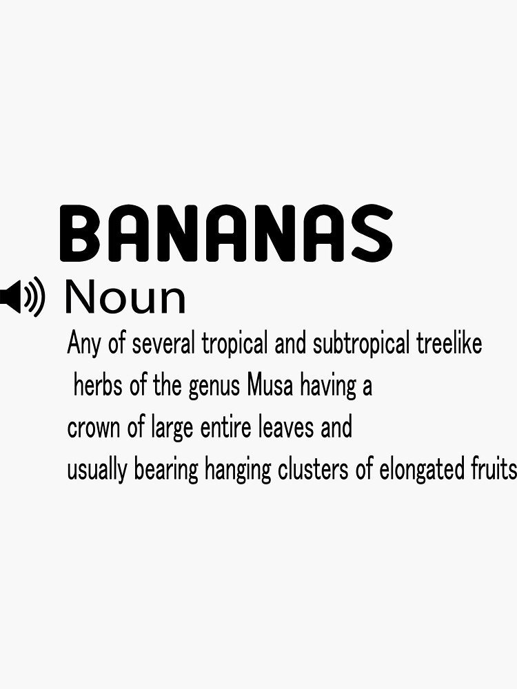 "funny Definitions Fruit Bananas definition/ for students/ teacher