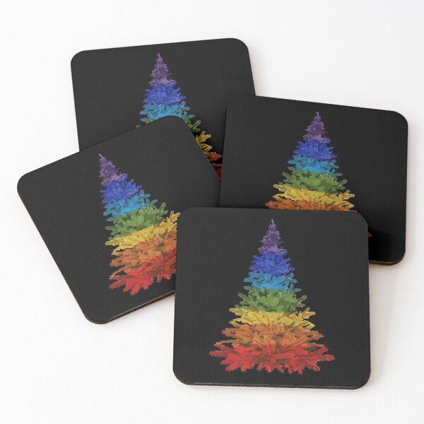 Item preview, Rainbow Christmas Tree designed and sold by PeachPaisleyPro.
