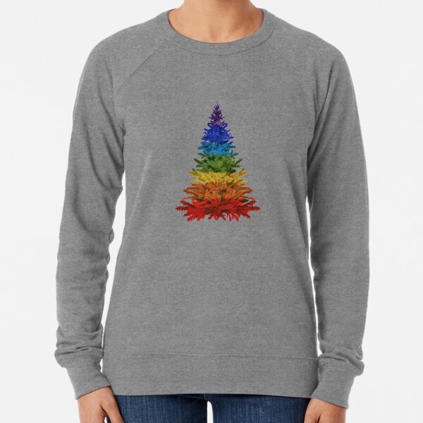 Pullover Hoodies Regenbogen Weihnachtsbaum Redbubble