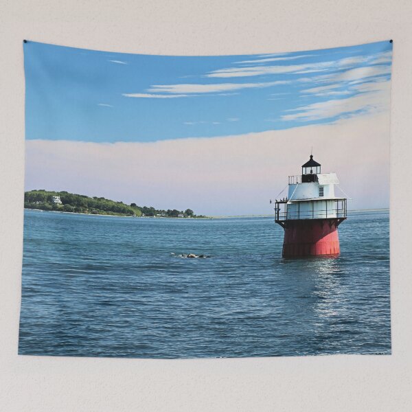 Item preview, Lighthouse- Bug Light, Plymouth Harbor, New England ocean photography designed and sold by myBeachWishes.
