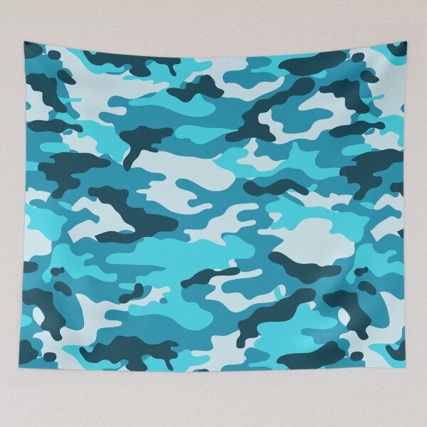 Item preview, Blue military camouflage pattern designed and sold by IoanaHraball.