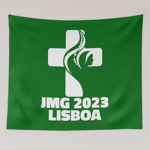 Item preview, JWJ Jornada Mundial de la Juventude Lisboa 2023 official logo green v2 designed and sold by superpixus.